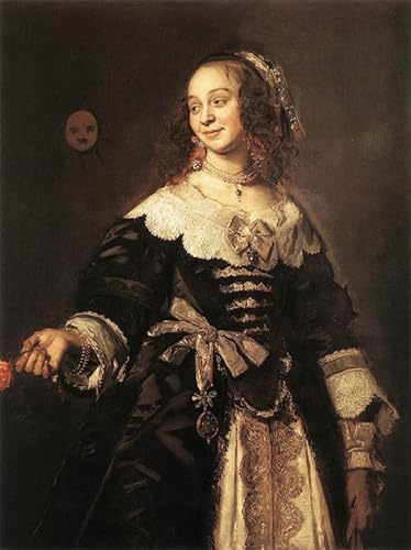 SERENDIPITP Impresión Imagen Modernos Cuadro Pintura al óleo Clásicas Isabella Coymans por Frans Hals para Decoraciones del Hogar 60x90cm