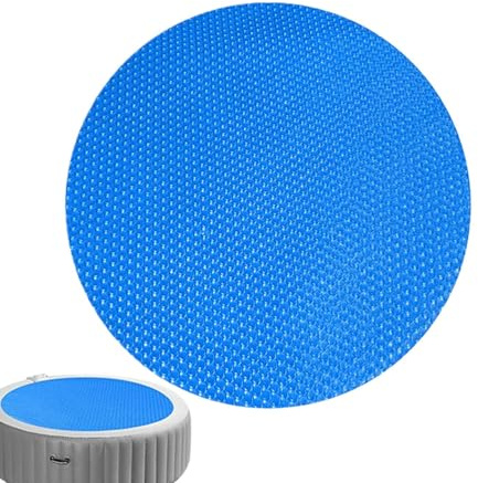 Copertura Solare Per Piscine Interrate - Copertura Ritagliabile Per Piscina Rotonda - Rivestimento Termico Rinforzato Per Piscine Interrate All'aperto Estivo