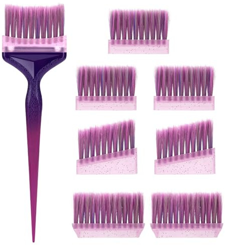 Advanceds - Pennello per colorare i capelli con design a coda appuntita per una separazione accurata e un'applicazione uniforme del colore, applicatore di tinta a lunga durata, pettine di precisione