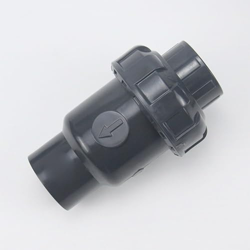 1 pièce : utilisez de la colle UPVC pour connecter la vanne, les valves à clapet en PVC vérifient verticalement et horizontalement les raccords de tuyaux d'arrosage de jardin (intérieur 40 mm