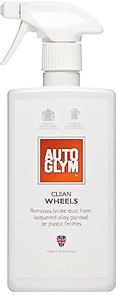 Autoglym Clean Wheels, 500ml - Car Wheel Cleaner - Heavy Duty Traffic Film Remover for Dirt, Brake Dust, Metal Contaminants - Alloy Wheel Cleaner, Concentrated Brake Cleaner for Tyres