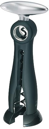 Peugeot - Salma - Continuous Turn Corkscrew - Bottle Opener with Foil Cutter Base, Black, 19cm
