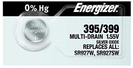 Energizer 395-399TS BUTTON CELL BATTERY 399 OXIDE