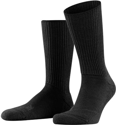 FALKE Walkie Ergo U So laine unies 1 paire, Chaussettes Mixte, Noir Black 3000, 44-45