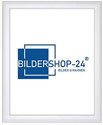 Bildershop-24 Puzzlerahmen Bilderrahmen Valencia 75X98cm Weiß (matt) für ca. 1500-2000 Teile