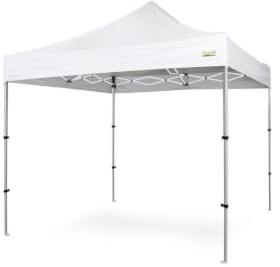 BERTONI TENDE | MARKET COMPACT, Gazebo 3x3 Pieghevole da Esterno Resistente e Impermeabile, Montaggio Automatico, Colore Bianco