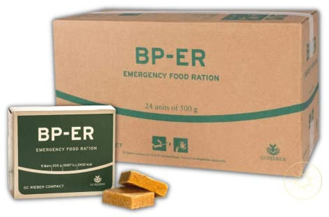 BP ER Elite Emergency Food | 24 x 500 Gramm Einheit Langzeitnahrung - Produkt BPA-Frei und hermetisch versiegelt - Notfallnahrung für den Ernstfall