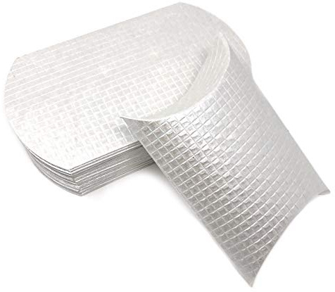 Pillowbox geprägt, Kissenschachtel aus Pappe (25x Weiß – 16 x 10,5cm)