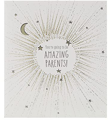 UK Greetings Karte für werdende Eltern für Ihn/Sie/Freund – Sternen-Design
