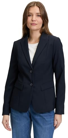 Betty Barclay kort blazer för kvinnor, långärmad, blå, 44