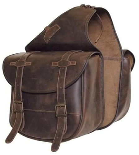 Borsa da sella in pelle con cinghie e fibbie in ottone/SS per cavalli/borsa da sella per cavalli/borsa da sella per cavallo ME-WSB-031