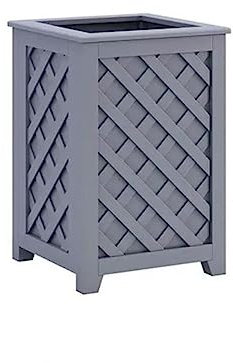 Jardinière Rectangle Avec Pied, Jardinière En Bois Boîte De Plantation Pour Lits Surélevés, Pot De Fleurs Créatif Surélevé Autoportant, Jardinière De Balcon, Bac De Culture ( Couleur : Grey , Taille :