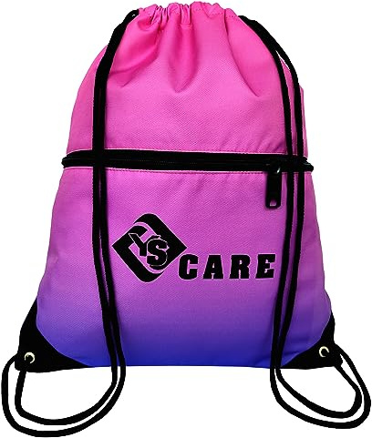 YSCARE Turnbeutel Wasserdicht Sportbeutel (Größe 42 x 34 cm), Kordelzug Tasche Gymsack Hipster Reiserucksack Beutel mit Rucksack Mehrfarbig für Männer, Frauen und Kinder