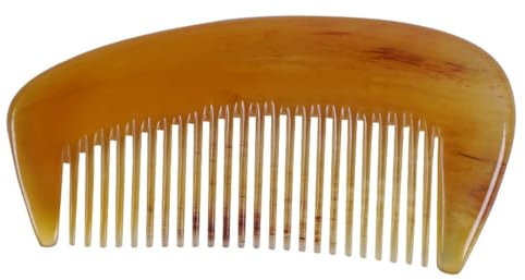 KGDUYC lockenkamm,kamm für Locken,Locken kamm,Kamm aus Ochsenhorn und Mondform, antistatischer Halbkreiskamm, Kopfmassagekamm