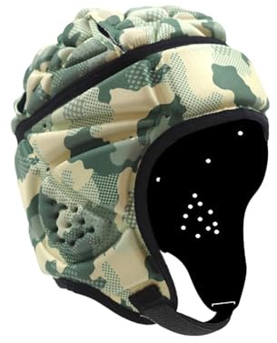 Perfeclan Casco de Rugby para niños, Gorra Protectora de Rugby, Casco de Rugby Ajustable, Protectores de Cabeza de Rugby para Entrenamiento de lanzadores, Estilo b
