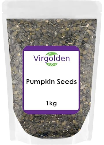 Pumpkin Seeds 1kg by Virgolden - Source of Fibre, High Fibre, Vegan