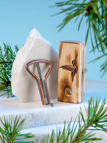 Shamanicshop The Hummingbird: Beginner's Handmade Musical Instrument, Excellent Sound, Original Russian Maultrommel (Jaw Harp) with Carrying Case