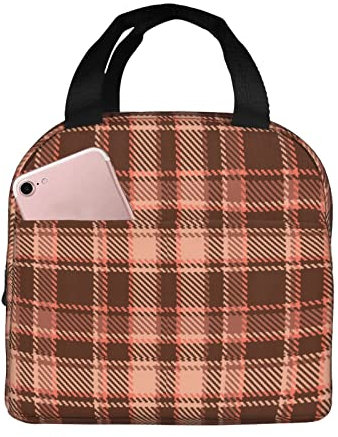 351 Lunchpaket Fraser Scotland Tartan Plaid Picknick-Handtasche Mädchen Thermotasche Herren Isoliertasche, Für Camping, Draussen, Einkau