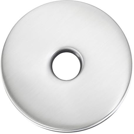 QUARKZMAN Flangia Braccio Doccia Rotonda, Piastra Copertura Acciaio Inossidabile 3.5, Piastra Copertura Lavello per Coprire Spazi e Fori, per Tubi Standard Diametro 20mm Argento Spazzolato