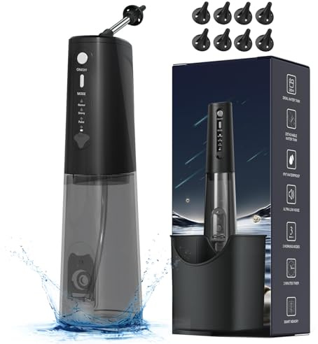 NURSETEK Nettoyeur d'oreille électrique pour enlever le cérumen, nettoyeur d'oreille alimenté par l'eau avec 3 modes de pression, kit de rinçage d'oreille pour adultes, outil de nettoyage rechargeable