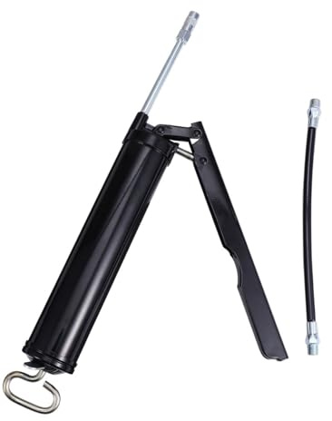 LYMFE Pistola engrasadora, Pistola engrasadora con Mango Resistente Lubricador de Herramientas de lubricación de llenado de Aceite de Grasa de Palanca Manual