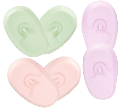 FOMIYES 3 Paar Silikon Ohrschützer für Haarfärbemittel Cosmetic Ear Corrector Wiederverwendbar Tragbar Schützt Ohren Beim Haare Färben für Salon und Reise