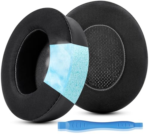 GEVO EarPads for Beats Studio 3 & Studio 2 Wired/Wireless Headphones | Ice Silk Fabric | cooling gel | Upgrade adhesive backing