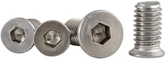 Generisch M2M3M4M5M6 304 Edelstahl Nicht-Standard Kleine Kopf Durchmesser Dünne Senkkopf Innensechskantschraube(50pcs M2X6X3)