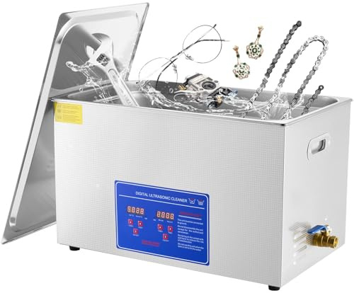 1,3L UltraljudsrengöRare UltraljudsrengöRing, Digital SmyckesrengöRing Med UppväRmning Och Justerbar Timer 0–30 Minuter FöR Smycken, GlasöGon, TandläKarverktyg, Laboratorieutrustning