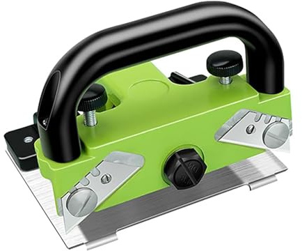 Cortador de suelo de PVC, herramienta de corte de laminado, aleación de aluminio con perilla de ajuste de profundidad y distancia de hoja para decoración del hogar, oficina y fábrica