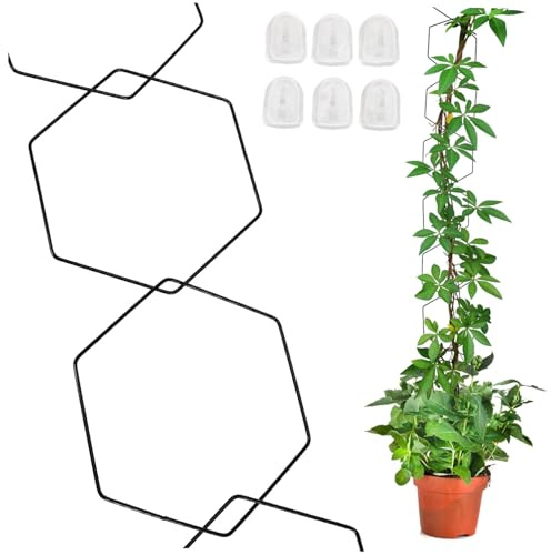 UPKOCH Enrejado de Cadena Metálico para Plantas Trepadoras Interior y Exterior Estructura Ajustable con Ganchos Resistentes para Soporte y Crecimiento Saludable de Plantas Jardín y