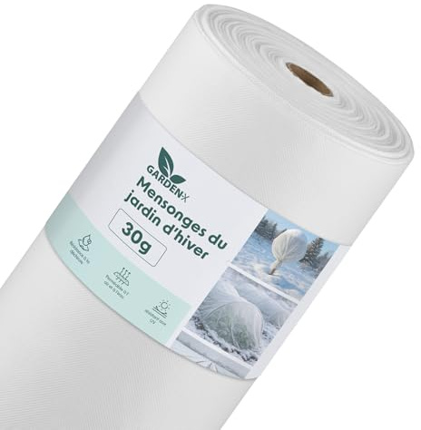 GARDENIX Tessuto Non Tessuto Invernale per Piante, antigelo, 30 g/m², 3,2 x 100 m (320 m²)