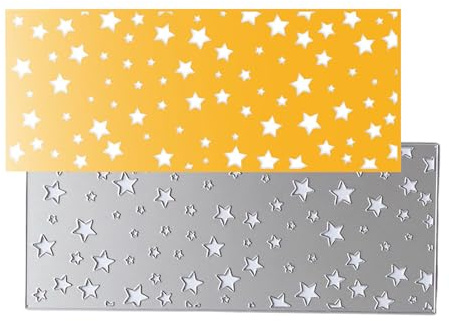 Stanzschablonen mit Stern-Hintergrund, Prägeschablonen, Stanzschablonen für Scrapbooking, Album, Dekoration, Sternhintergrund, Metall-Stanzformen für Karten, Fotos, Sammelalben, Dekoration