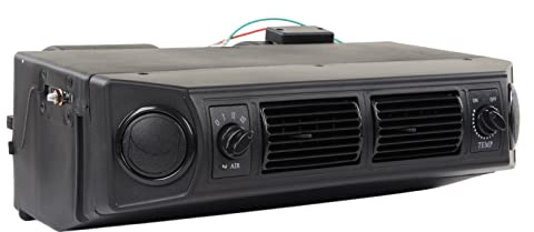 ZASCHMOY Unité d'assemblage d'évaporateur de Climatisation de Voiture Automobile à 3 Vitesses avec évents de Sortie pour Camping-cars DC12V 8.5A Système de Circuit (12V)