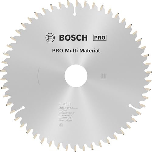 Bosch Accessories Bosch Professional 1x Kreissägeblatt Multi Material (für Multimaterial, Sägeblatt Ø 200 x 2,4 x 30 mm, 54 Zähne, Zubehör für Kreissägen)