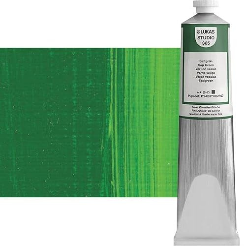 LUKAS STUDIO OIL 200 ml, Ölfarbe in Premium-Qualität, Farbton Saftgrün