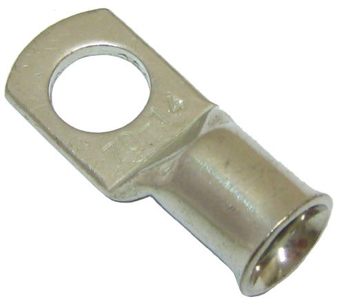 All Trade Direct 6 Copper Tube 70Mm X 14Mm Lug Battery Starter Cable Welding Crimp Terminal Ring