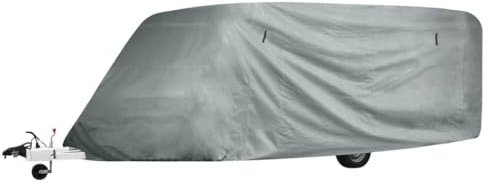 vidaXL Wohnwagen-Abdeckung Grau Gr. M