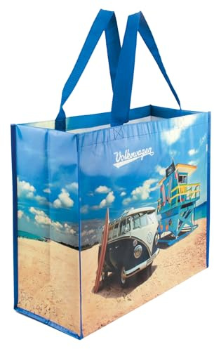 BRISA VW Collection - Volkswagen Große Einkaufs-Tüte, Shopper-Bag, Strand-Tasche (Motiv)