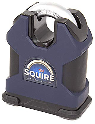Henry Squire SS65CS Padlock - CEN 6 Rated - High Security - Heavy Duty Padlock - 12.7mm Shackle, 6 x Keys Total Supplied Free of Charge, Anti Drill Protection, Boron Shackle, Hardened Steel Body