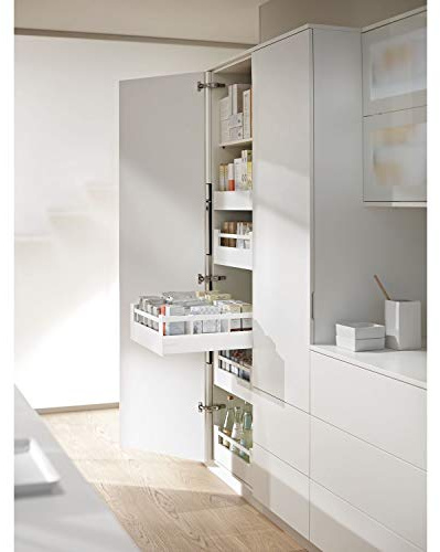 Blum Space Tower Tandembox antaro Schubladen-Set | Mit Reling, 30kg NL550mm, KB 600mm | weiß