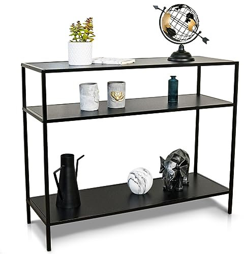 WENKO Konsolentisch Industrial bis 10 kg belastbar Schwarz