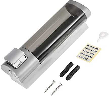 Irishom Manuale mano dell'erogatore del sapone liquido per montaggio a parete Shampoo Doccia Gel Dispenser Detergente Bagno Lotion Dispenser da Bagno Restroom hotel 200ml