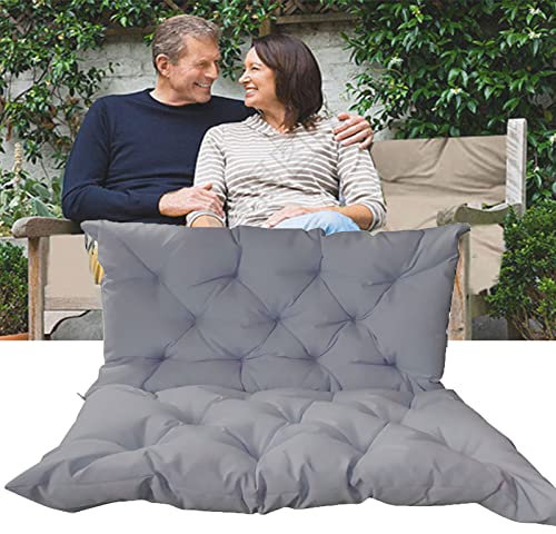 SRHWBF Rot Auflage für Hollywoodschaukel Gartenschaukel Sitzkissen Rückenkissen Sitzpolster Polster Kissen Bankkissen (Light Gray 59x39x4in)