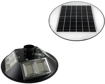 TEMPO DI SALDI Lampione da 200W a Luce Fredda con Pannello Solare Integrato, Ideale in Giardino