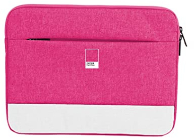 Celly, Sleeve per Laptop Linea Pantone, Custodia PC 15.6 con Chiusura Zip, Due Scomparti e Tasca Esterna Richiudibile, con Imbottitura Interna, Peach Rose
