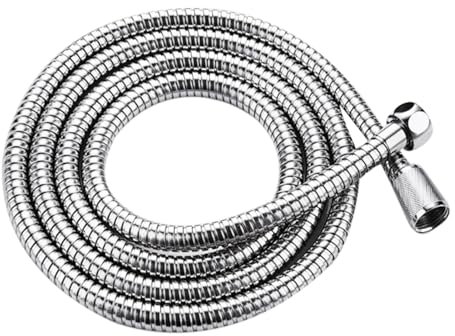 TIYGHI Duschschlauch Edelstahl Doppelschnalle Wasserleitung Flexibler Duschschlauch Badezimmer Weiche Rohrzubehör 1,5m / 2m / 2,5m (Color : A, Size : 1.5m)