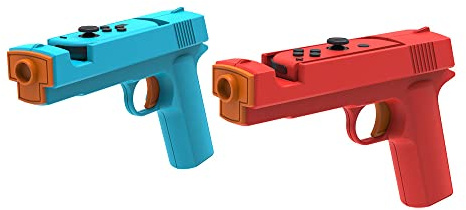 2 pezzi Supporto per impugnatura per pistola da gioco per Switch NS/NS OLED,Senso Joystick Gun Controller per Switch Giochi di tiro,Gamepad Joypad Accessori per console di gioco