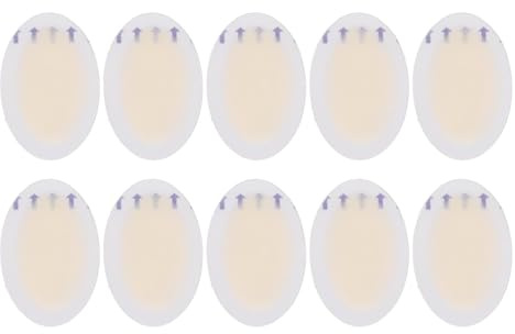 10 Stück Blasenpflaster, Gel Blasenpad, Weiche, Hautfreundliche, Reibungsreduzierende Aufkleber für Fersen und Zehen, Tragbares Kissen für Finger und Knöchel(55mm x 37mm)