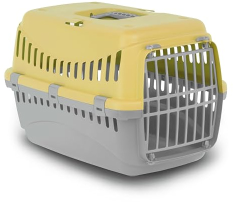 MP Bergamo - Transport Basket Gipsy 50 Plastic Door for Cats, 5 kg, Yellow